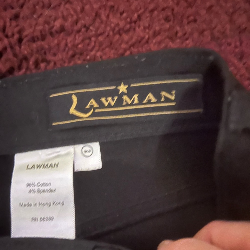 Women’s Lawman black jeans size 9 / 10 ! - Picture 2 of 3